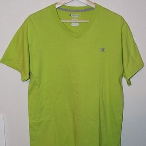 Champion V-neck T-shirt Neon - M